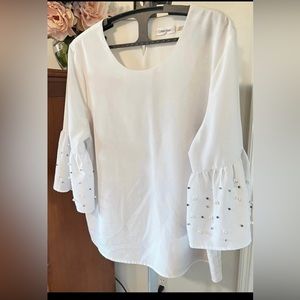 Calvin Klein pearl blouse